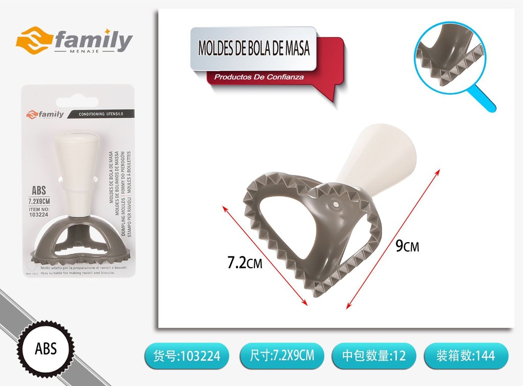 Molde en forma de corazón de plástico - Utensilios para cocina