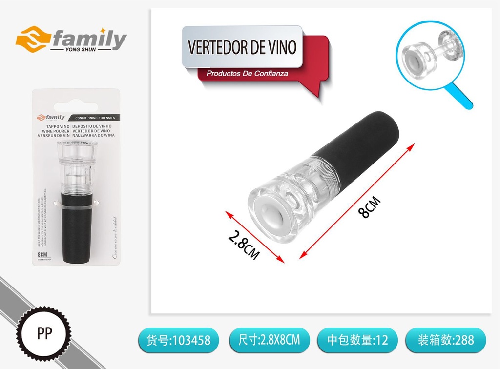 Verdor de Vino 8.6cm - Accesorios para vino