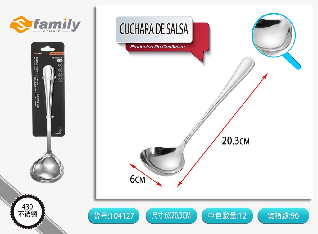 Cuchara de salsa 1pc para cocina