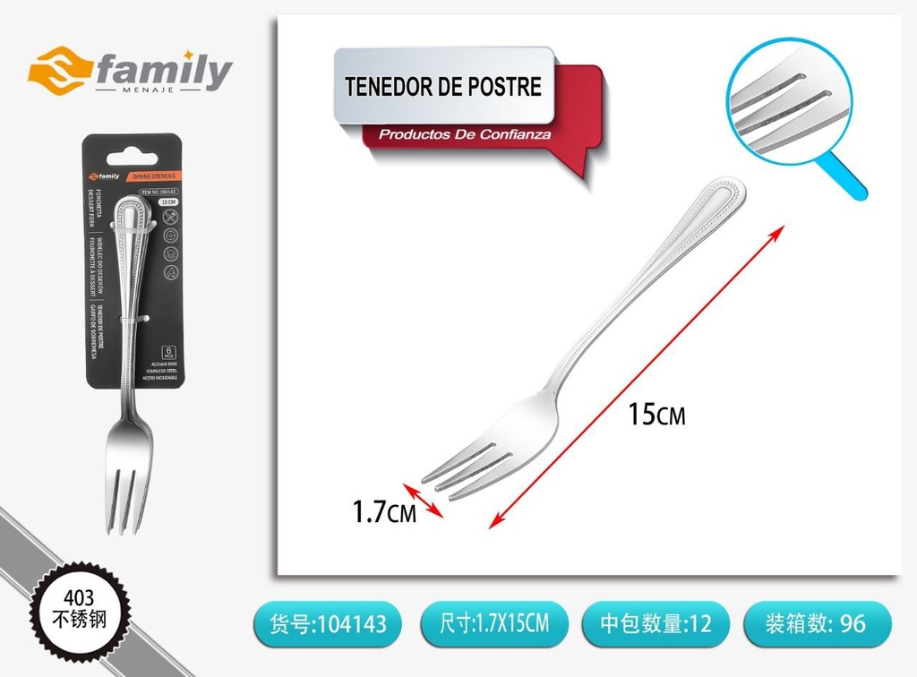 Set de cuchillos de postre 6pcs para mesa