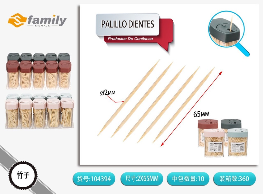 Pajitas de dientes europeas 300 piezas - Accesorios de cocina