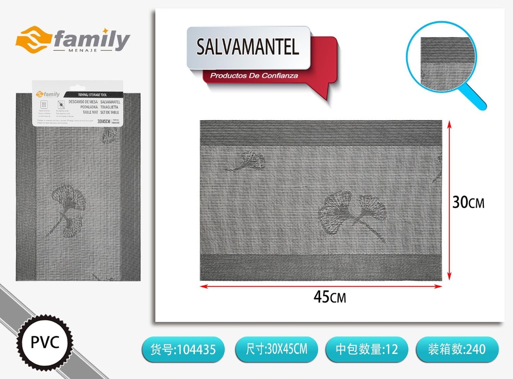 Salvamantel 30*45cm para mesa