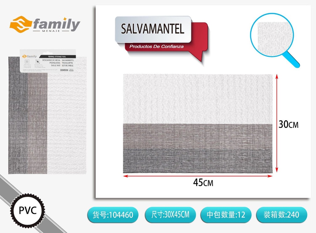 Salvamanteles europeo 30x45 cm - Manteles de mesa decorativos