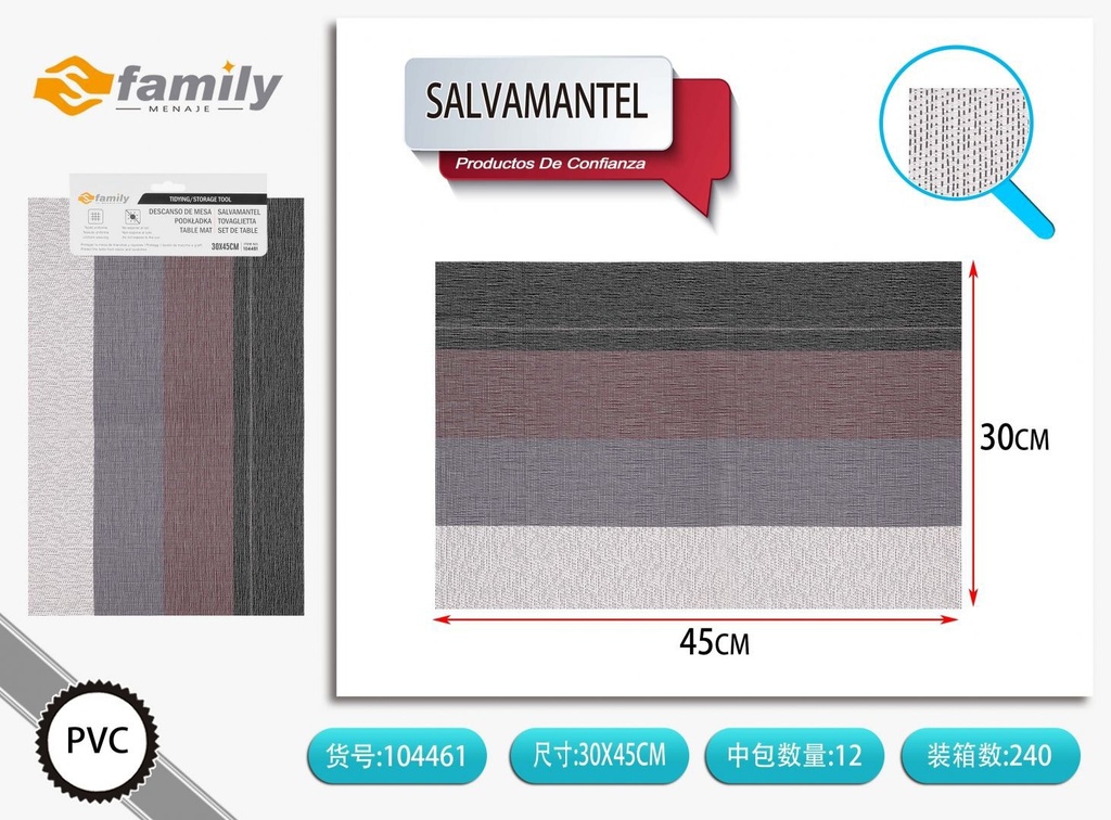 Salvamanteles europeo 30x45 cm - Manteles de mesa decorativos