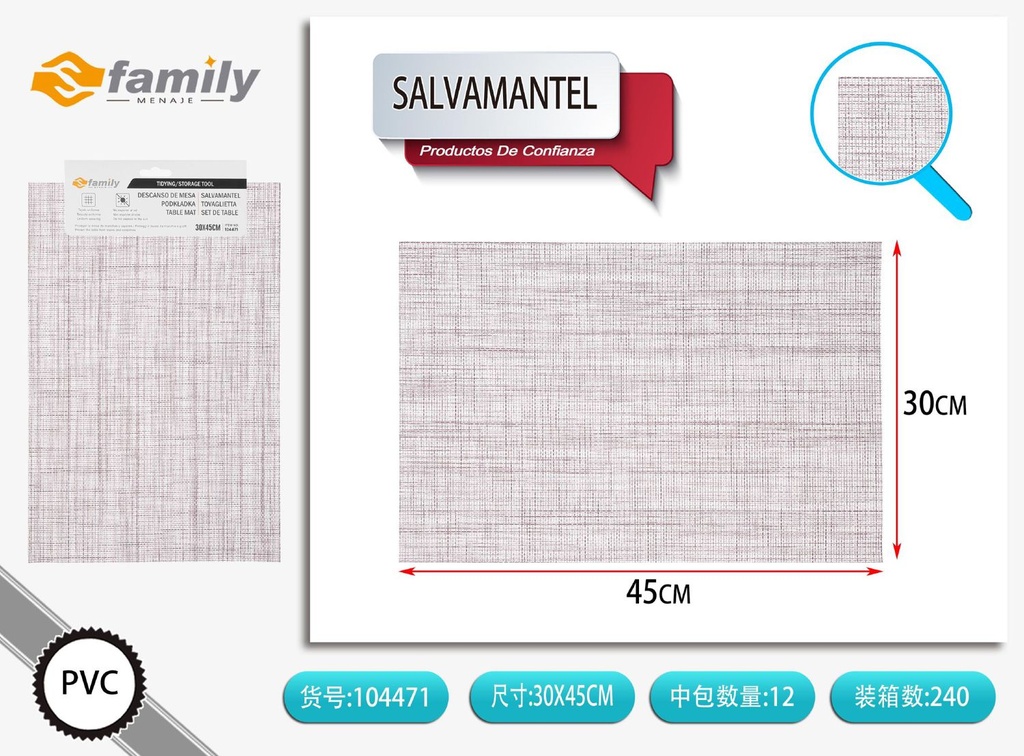 Salvamantel 30x45cm para cocina