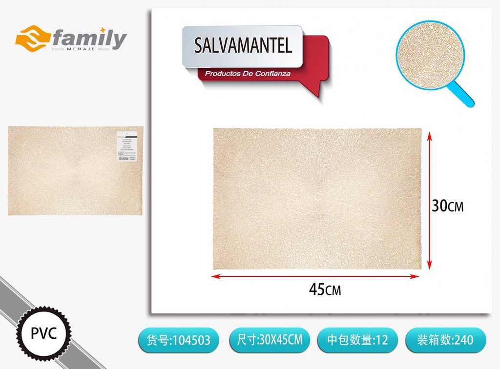 Salvamanteles 30*45cm - Cerámica para el hogar