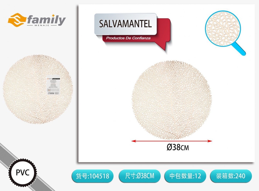 Salvamanteles 38cm - Accesorios para mesa