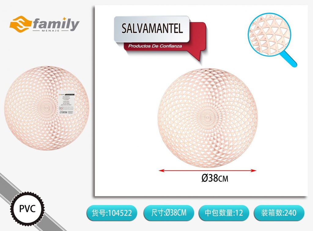 Salvamanteles 38cm - Accesorios para mesa