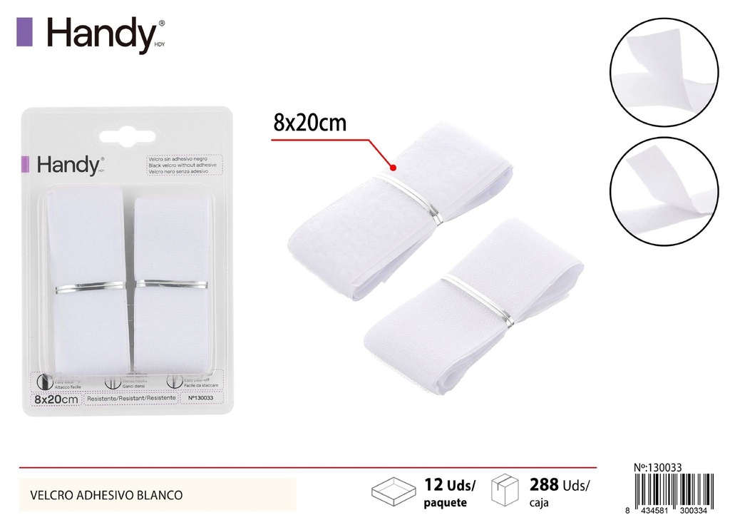 Cinta autoadhesiva blanco 50cm - Accesorios varios