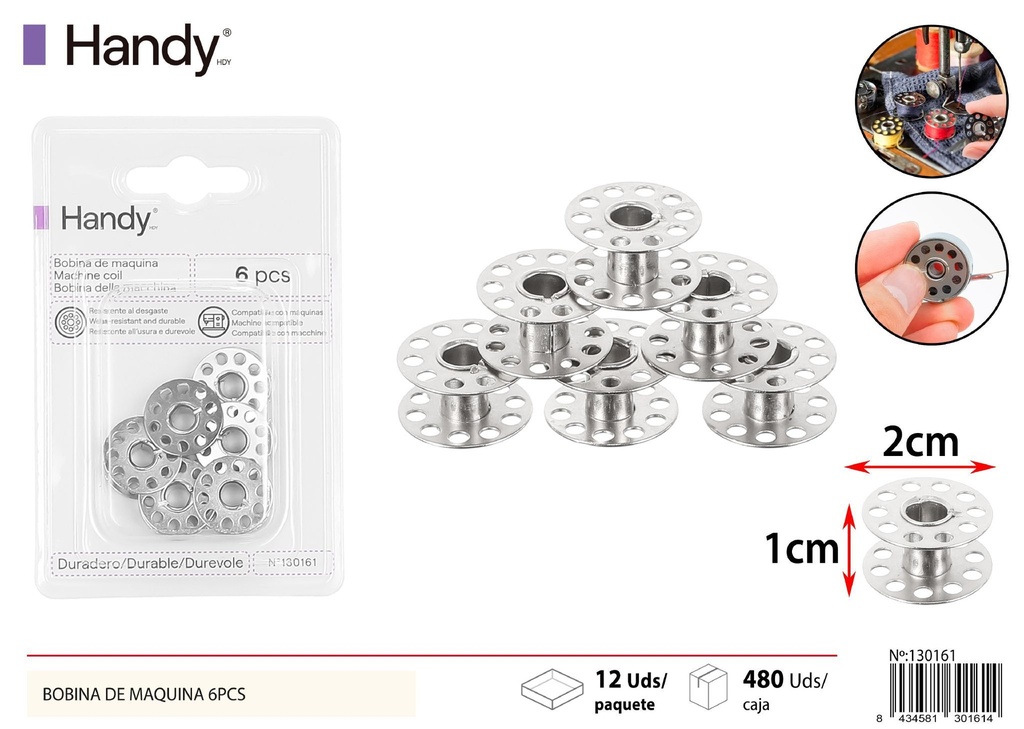 Carrete para máquina 6 pcs - Accesorios de costura
