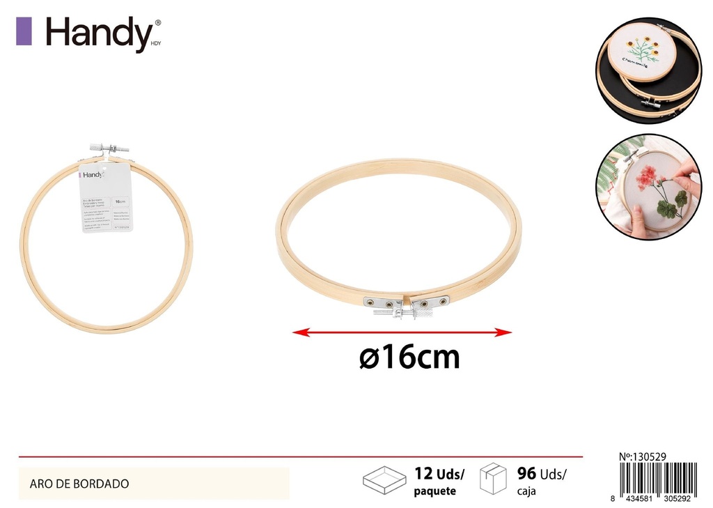 Aro de bordado 16CM - Accesorios de costura