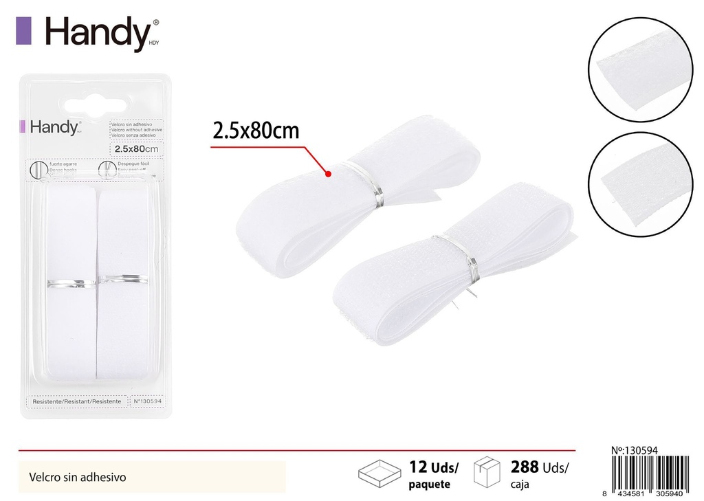  Cinta autoadhesiva blanca 80 cm - Accesorios de lencería