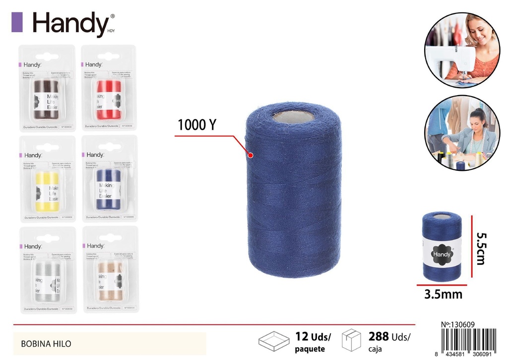 Hilo de costura de 1000 yardas - Cuerda para manualidades