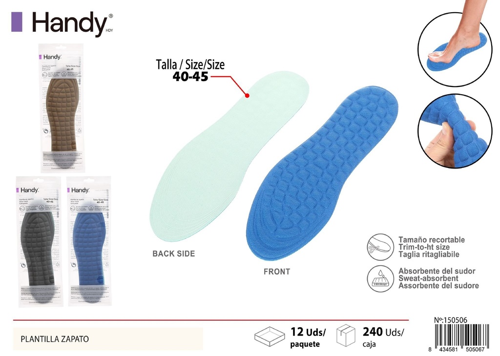 Plantilla para zapatos - Accesorios de calzado