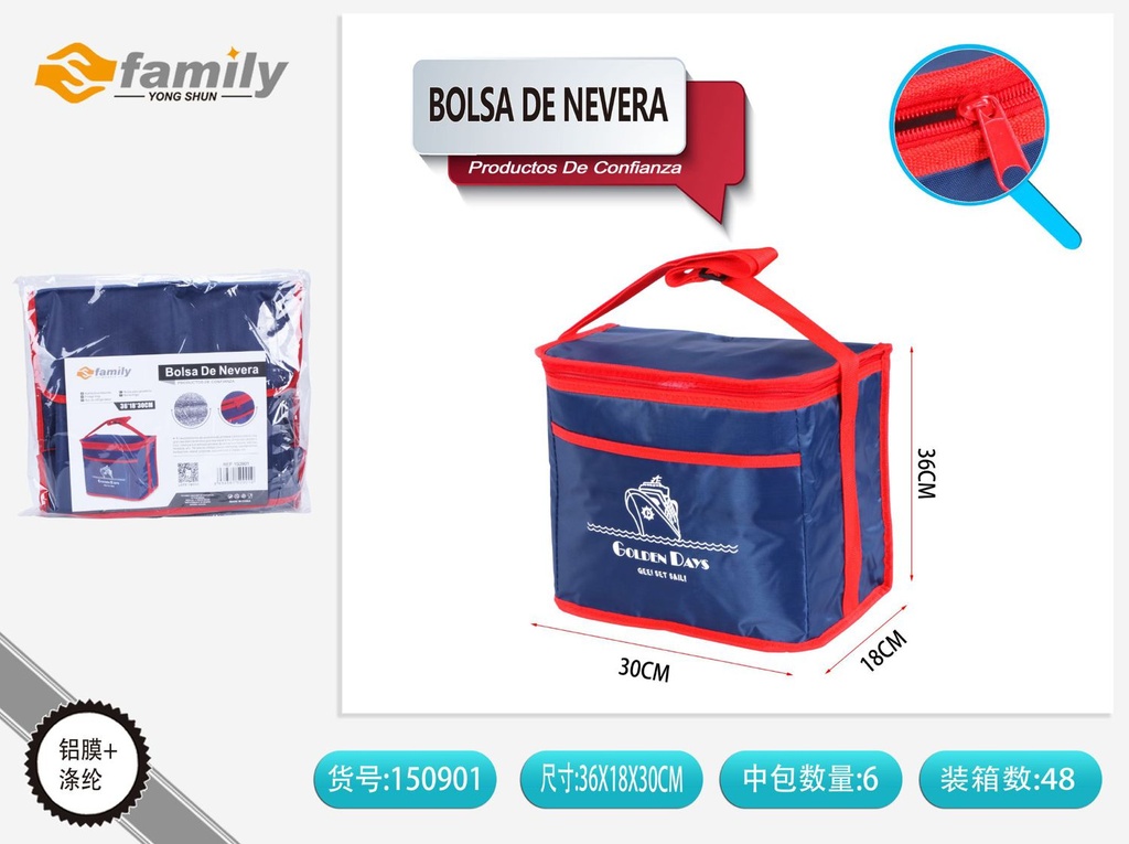 Bolsa de nevera grande 36*18*30 cm - Artículos de verano
