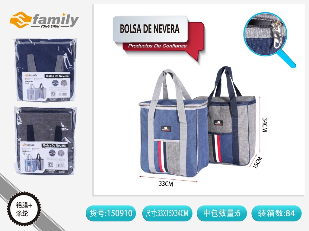 Bolsa de nevera 16l para camping