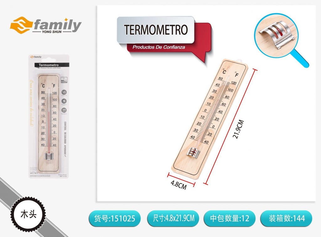 Termómetro de jardín