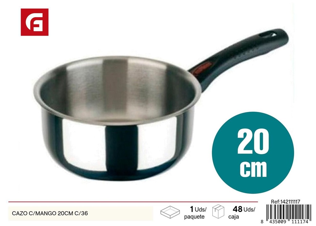 Cazo con mango 20 cm - Utensilios de cocina