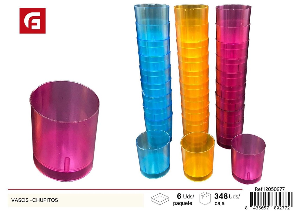 Vasos de chupitos desechables para fiestas y eventos