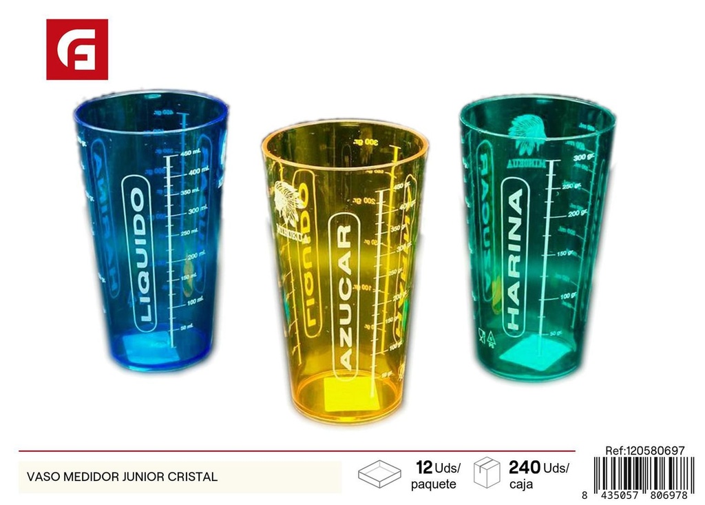 Vaso medidor junior de cristal