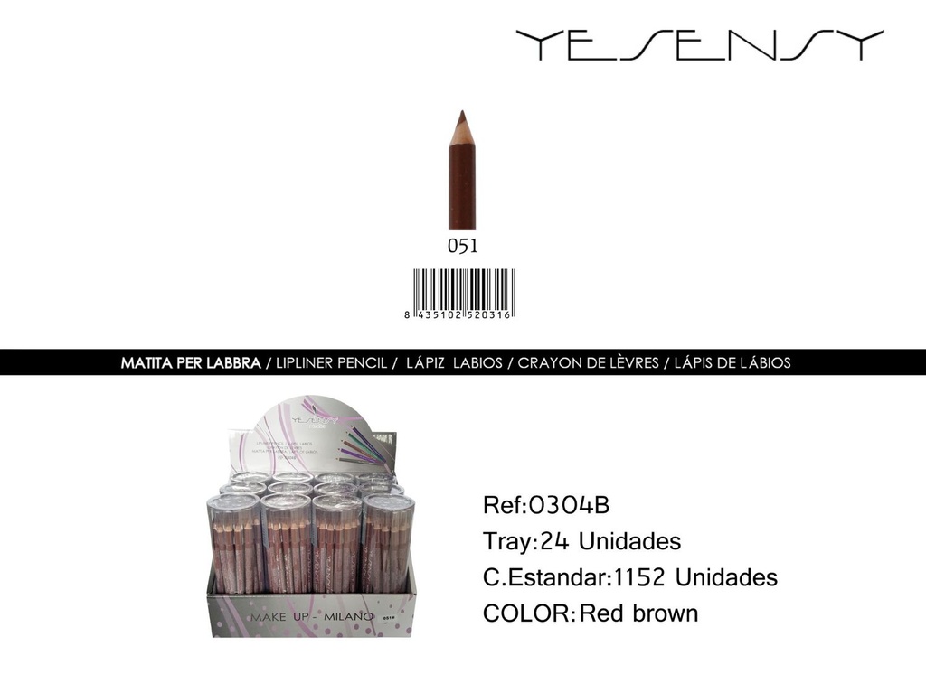 Lápiz de ojos 24 unidades color esmeralda - Artículos de maquillaje