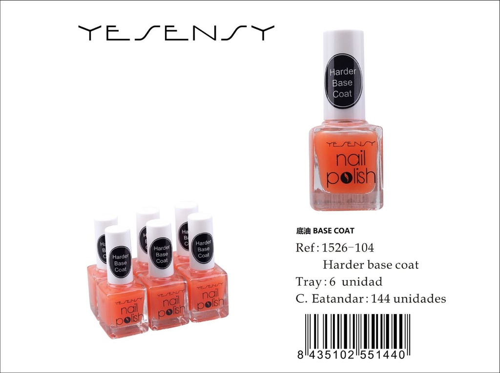 Laca de uñas 6/U base de endurecedor - Productos de belleza