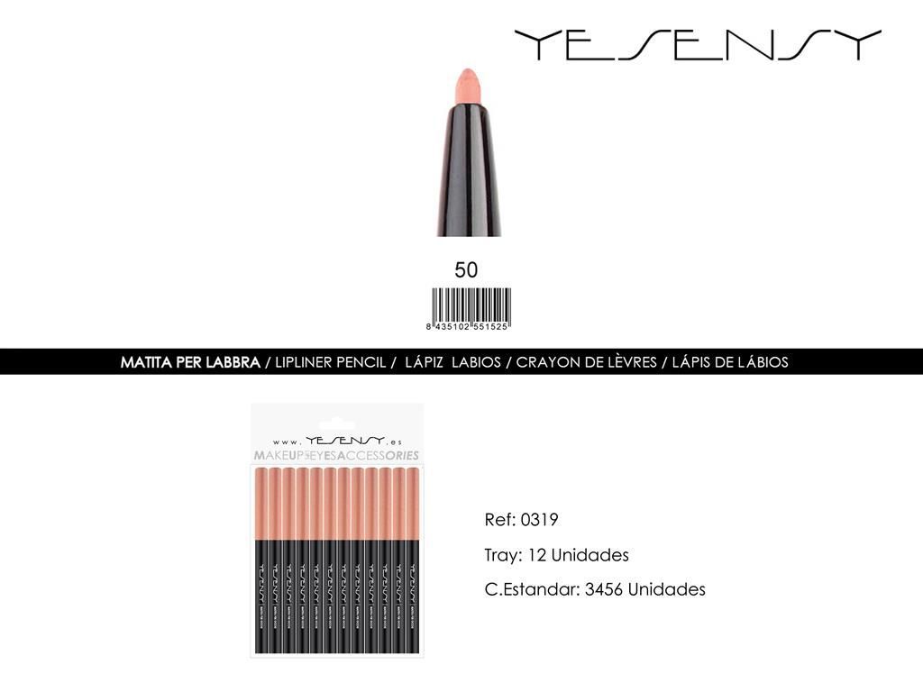 Lápiz de ojos/labios - 12 unidades - Color marrón claro - Maquillaje y cosméticos