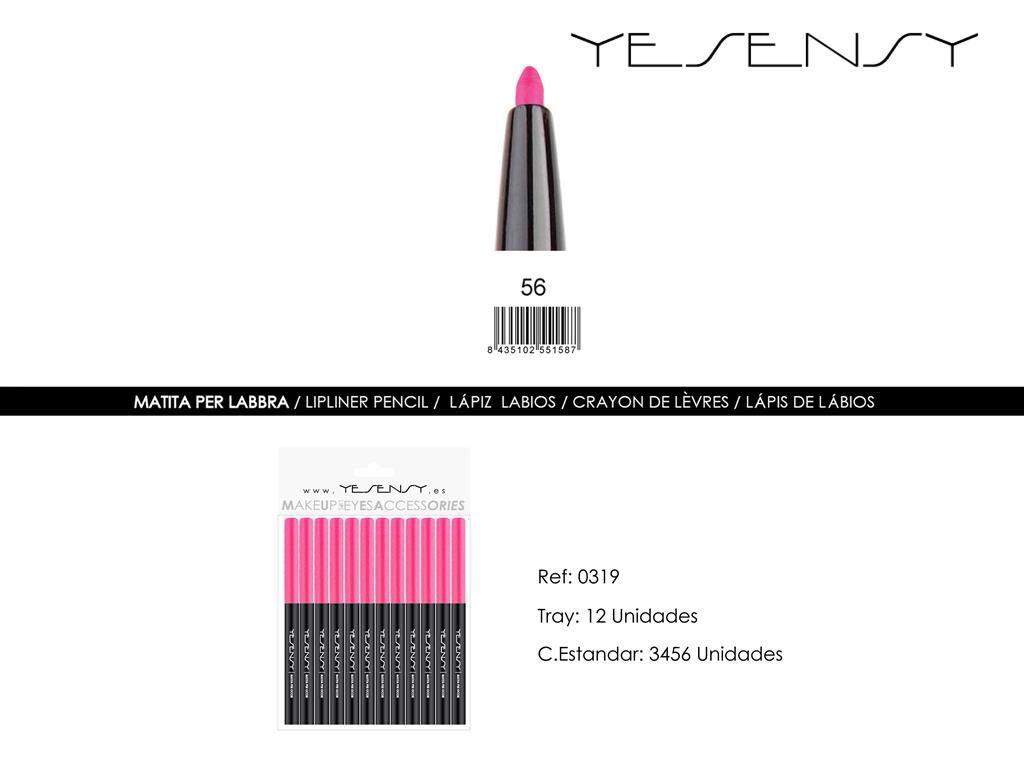 Lápiz de ojos/labios - 12 unidades - Color rosa - Maquillaje y cosméticos