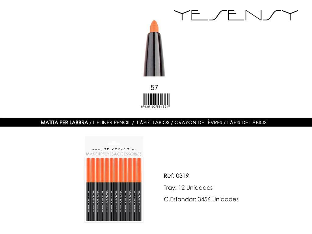 Lápiz de ojos y labios 12/u Orange para maquillaje