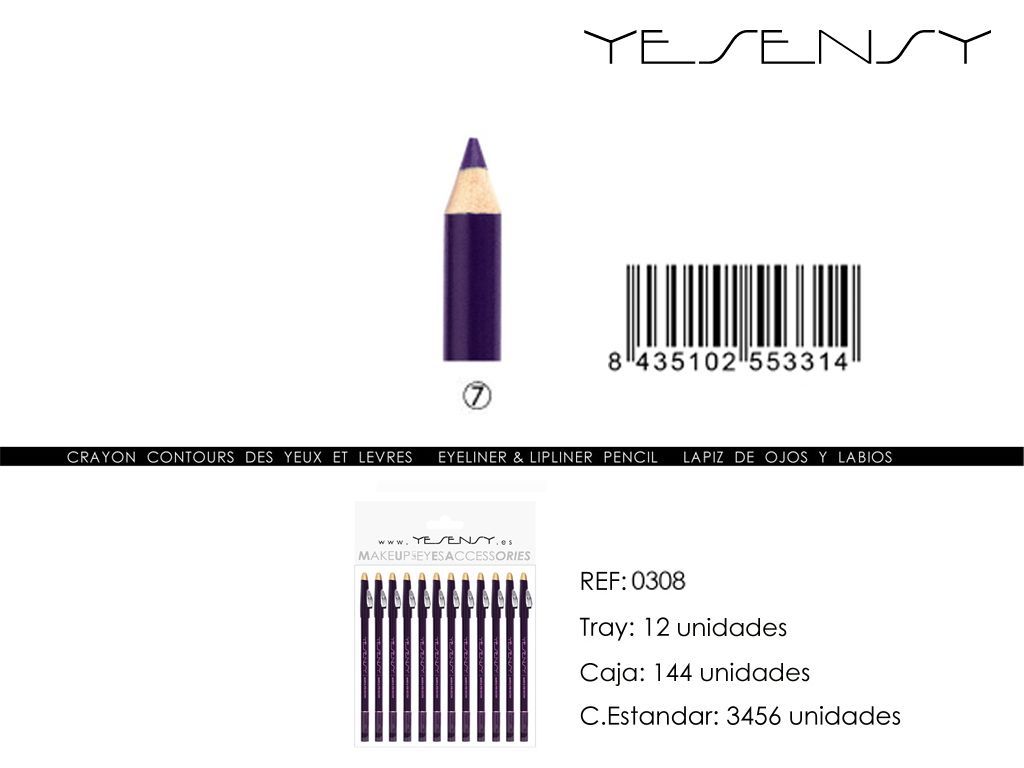 Lápiz de ojos 12/u Yesensy para delinear y maquillar