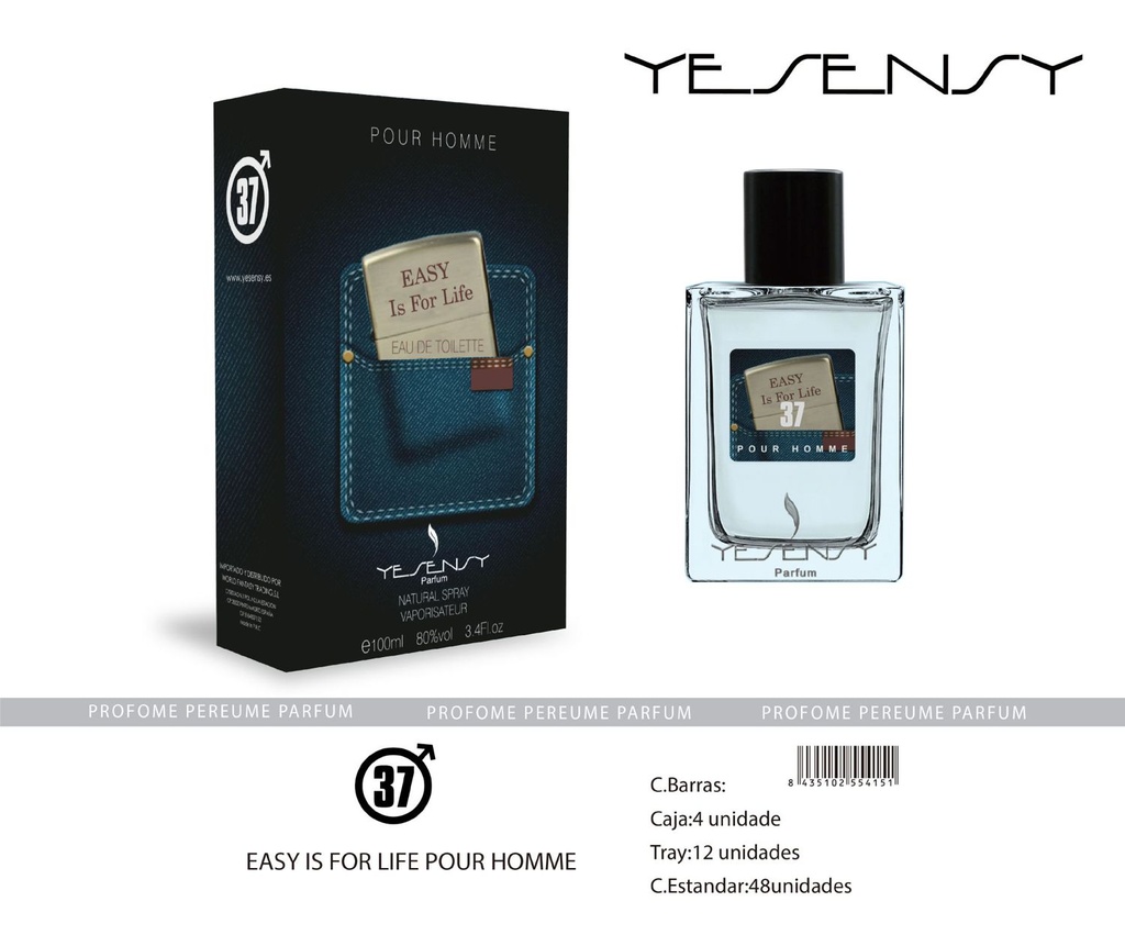 Perfume Easy is for Life Pour Homme para hombre