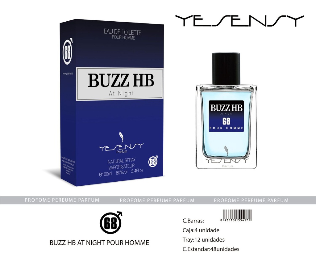 Perfume Buzz HB At Night Pour Homme para hombre