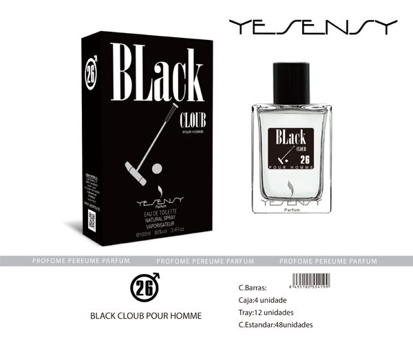 Perfume Black Cloud pour homme 100ml para hombre