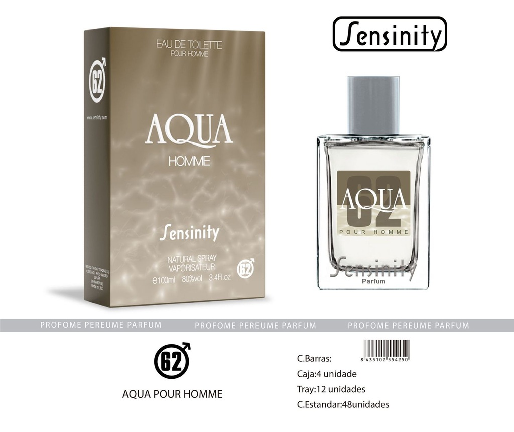 Perfume Aqua G10 Pour Homme 100ml para hombre