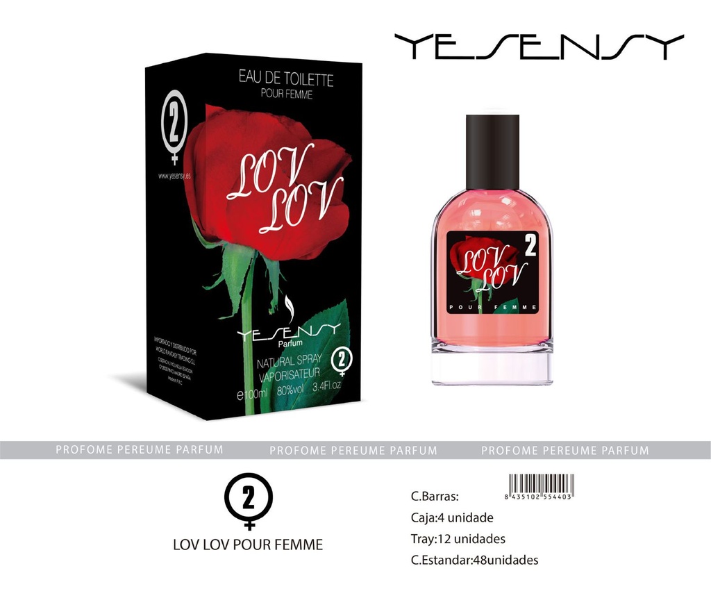 Perfume Lov Lov pour femme fragancia femenina