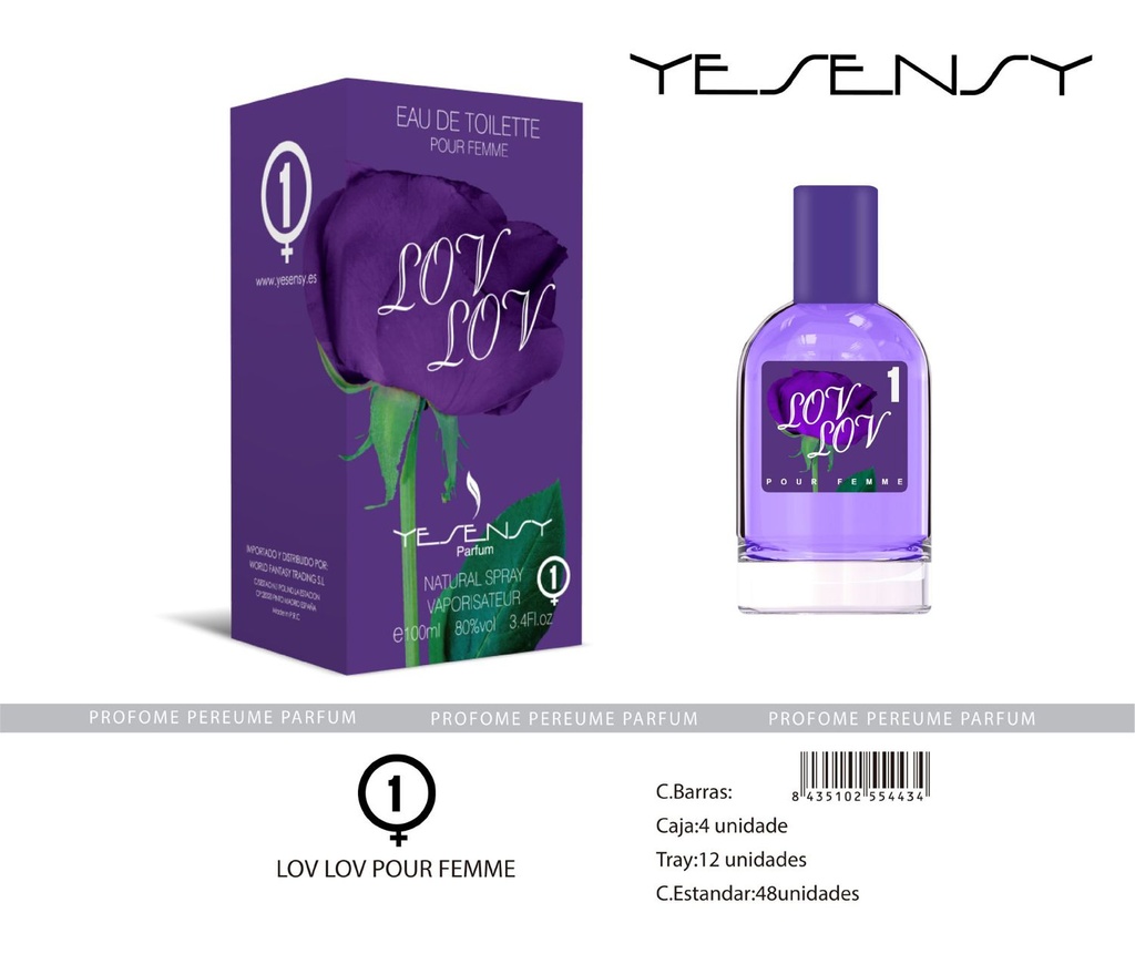 Perfume "Lov Lov" para mujer - Fragancia femenina