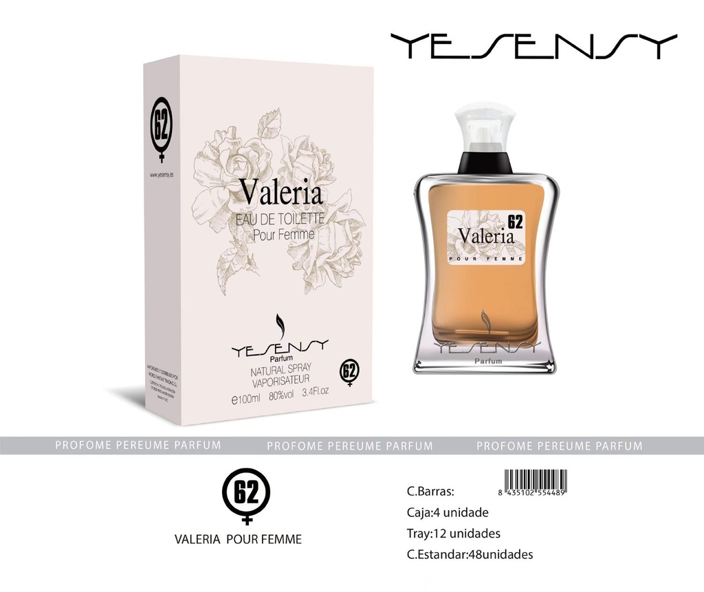 Perfume Valeria Pour Femme para mujer 100ml