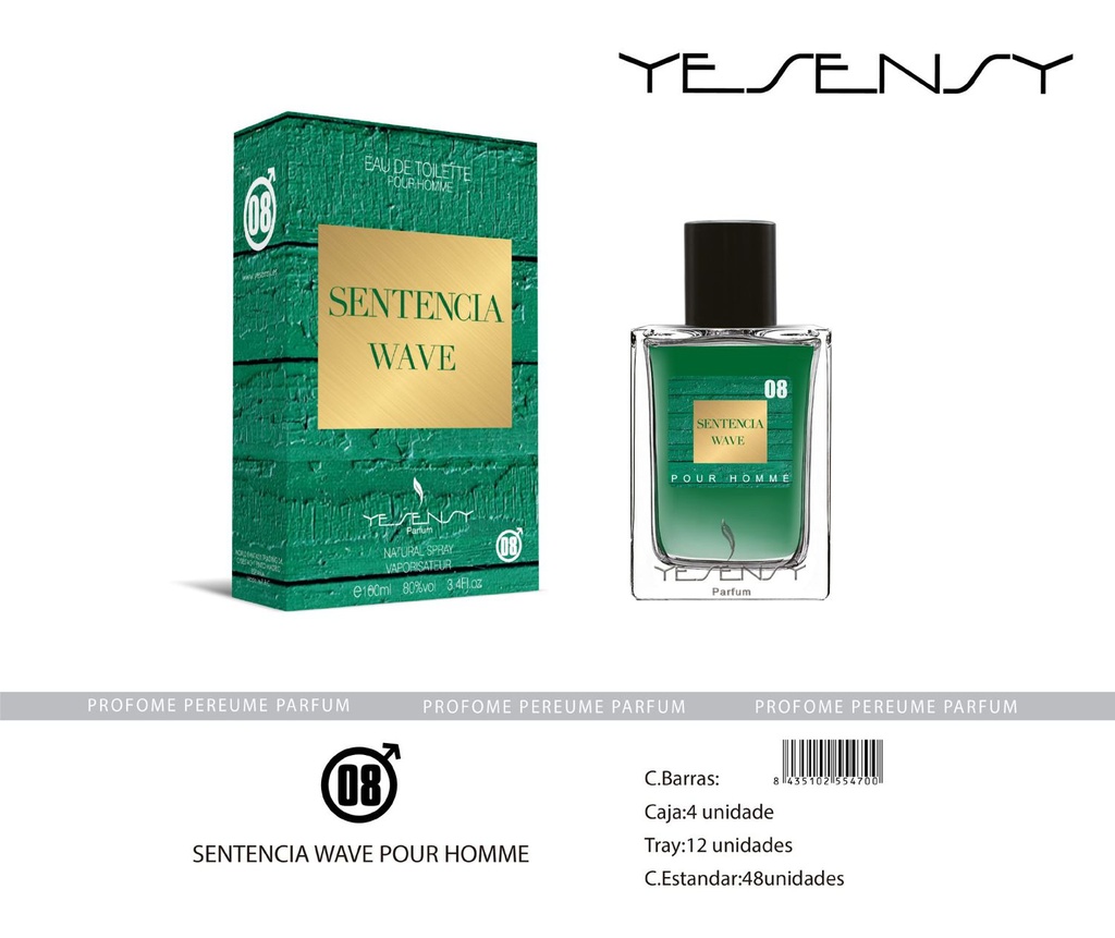 Perfume Sentencia Wave Pour Homme 100ml para hombres