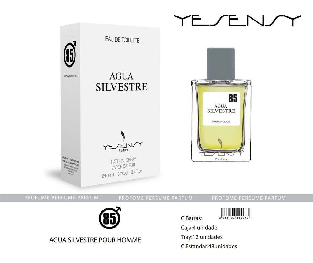 Perfume "Agua Silvestre" para hombre - Fragancia masculina
