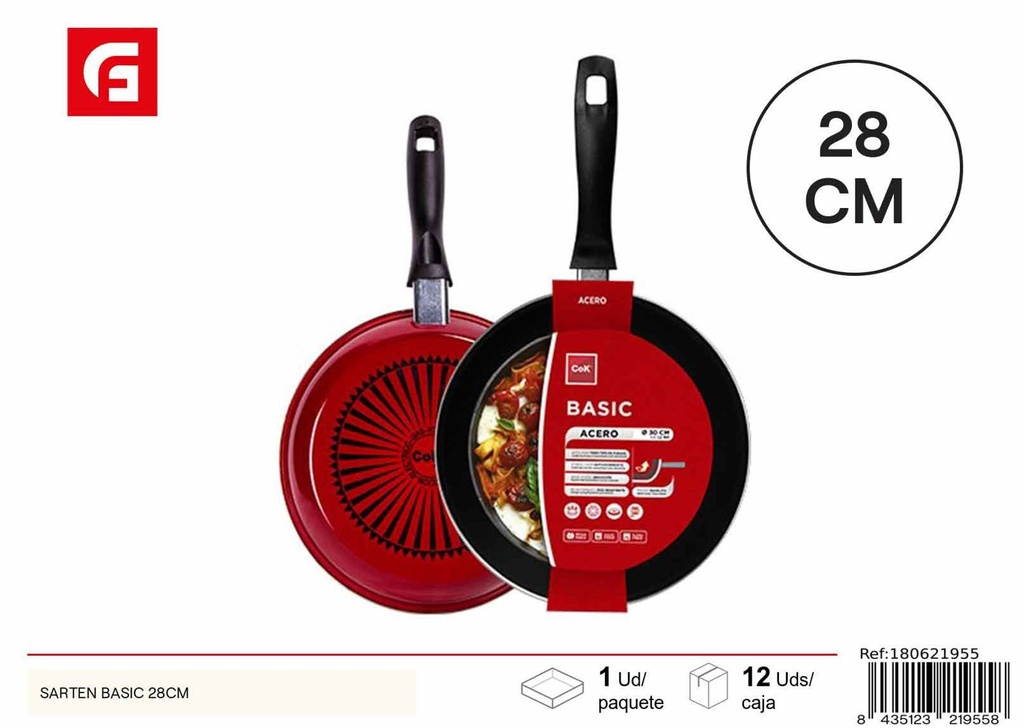 Sartén basic 28cm - Utensilios de cocina