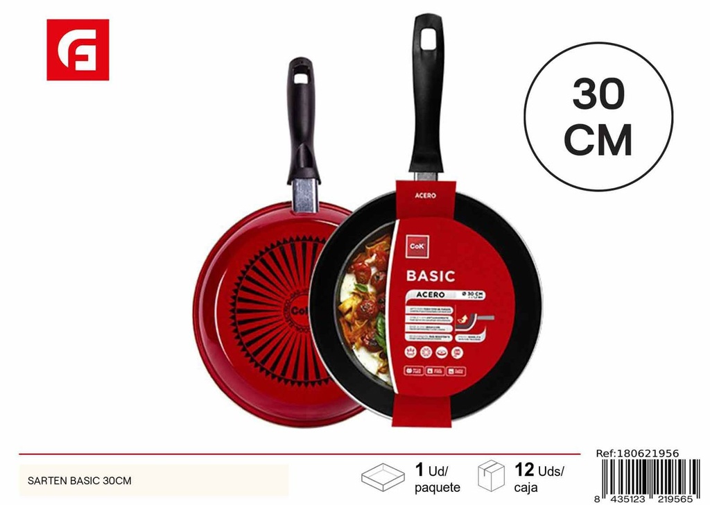 Sartén básica 30 cm - Utensilios de cocina
