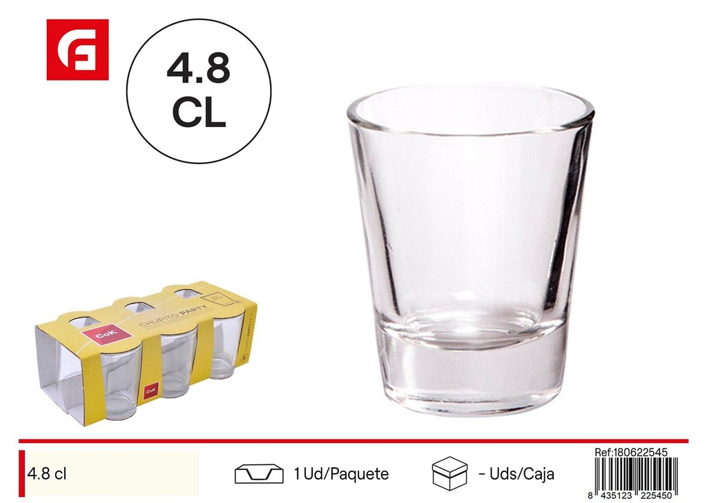 Vaso Chupito Party 4.8cl C6 COK - Cristalería y decoración de fiesta