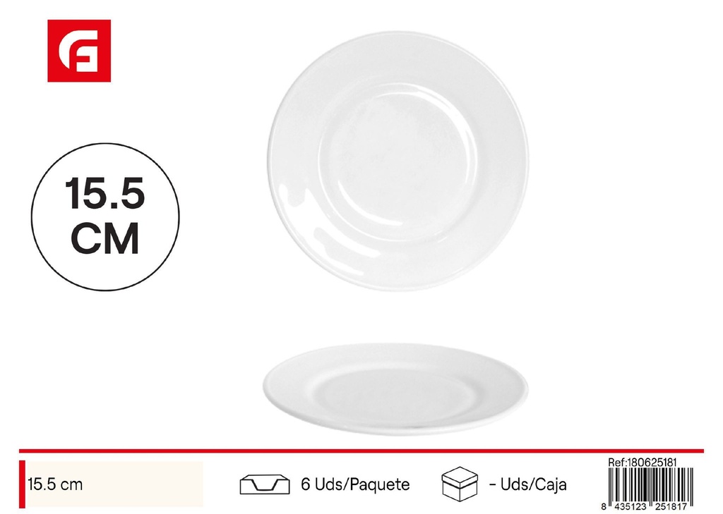 Plato de cerámica Elba 15.5cm - Vajilla de cerámica