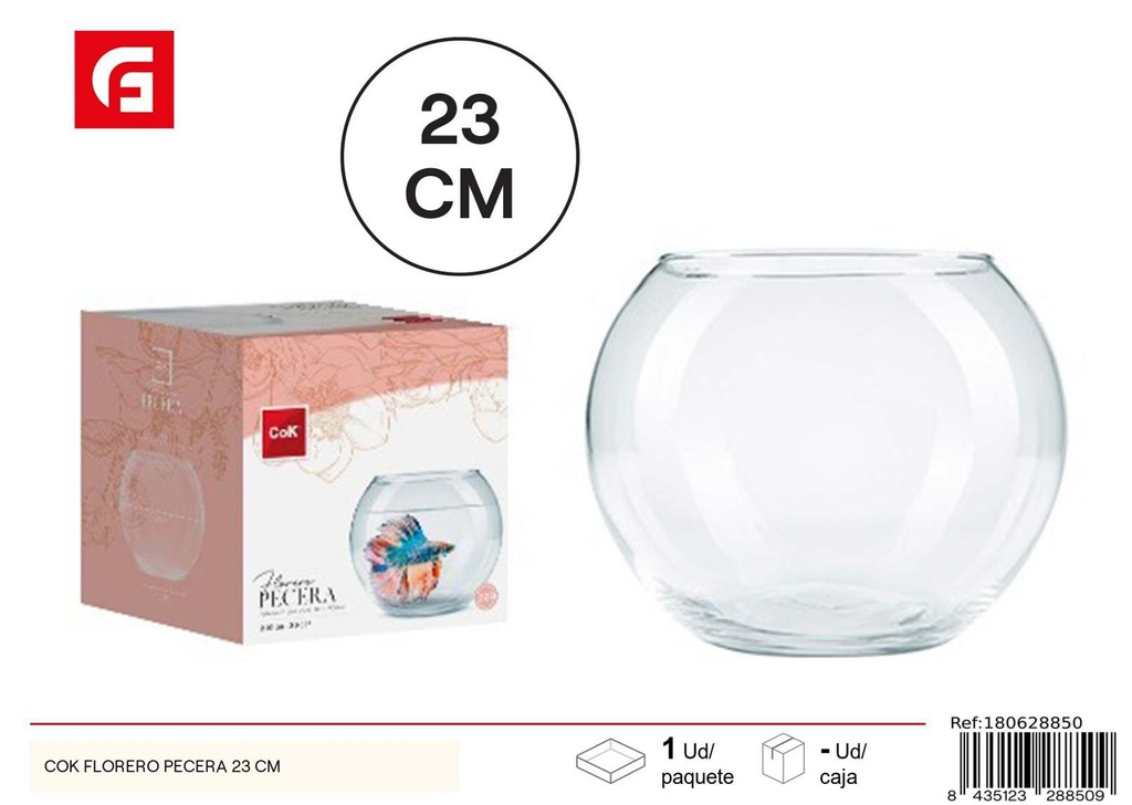 Florero de pecera Cok 23cm - Decoración del hogar