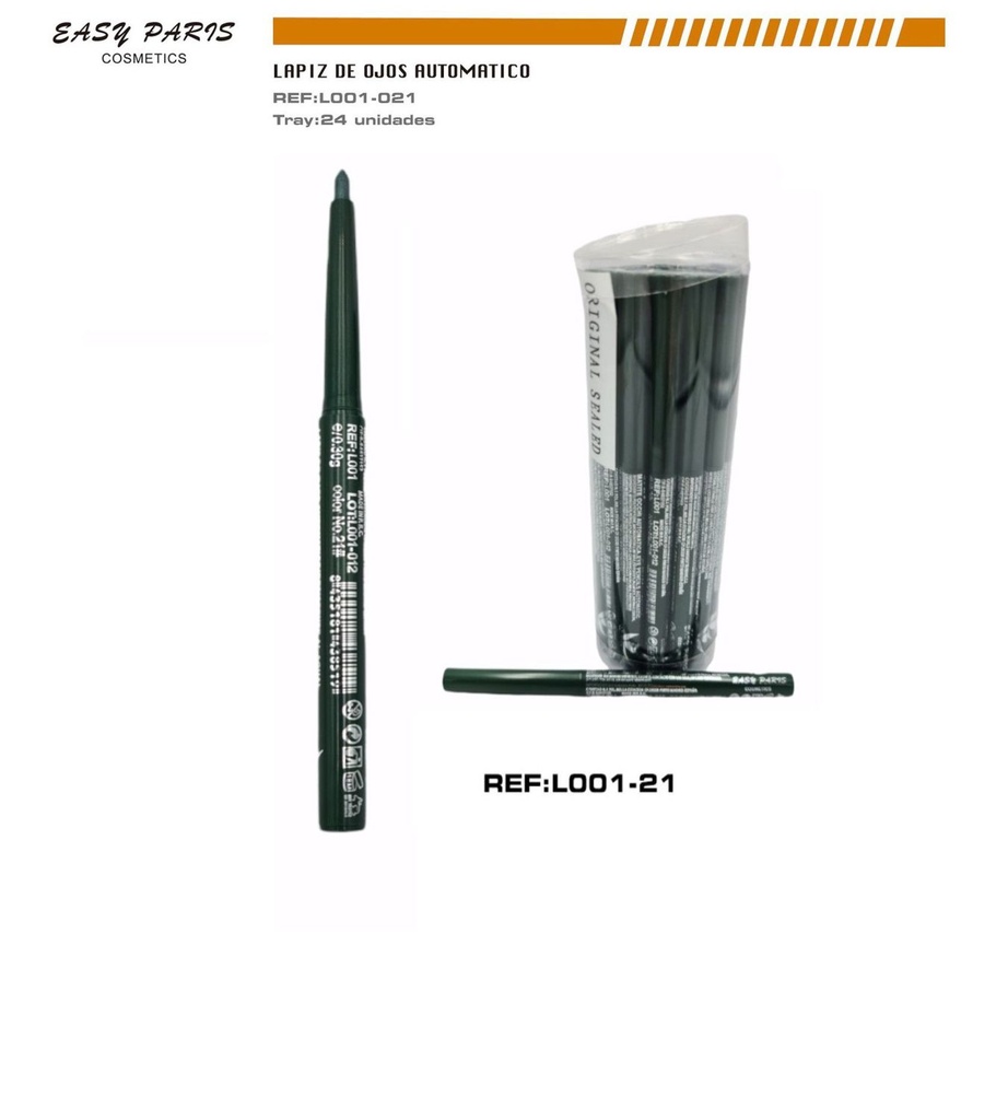 Perfilador de ojos verde Star 24/u para maquillaje