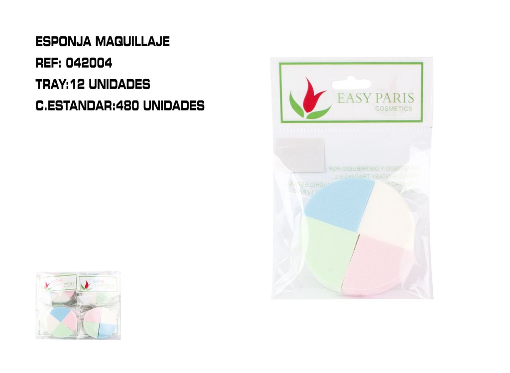 Esponja de maquillaje 12/U - Cosméticos y belleza
