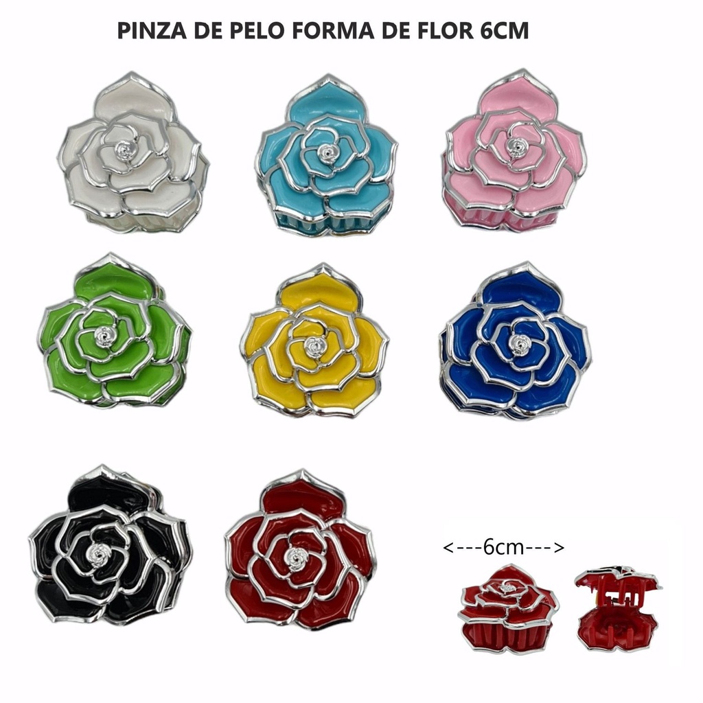 Pinza de pelo rosa 12pcs