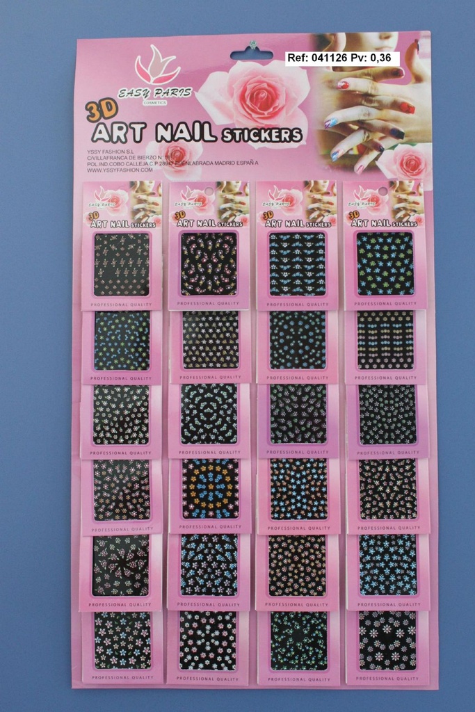 Pegatinas de uñas 24 u - Adhesivos decorativos para uñas