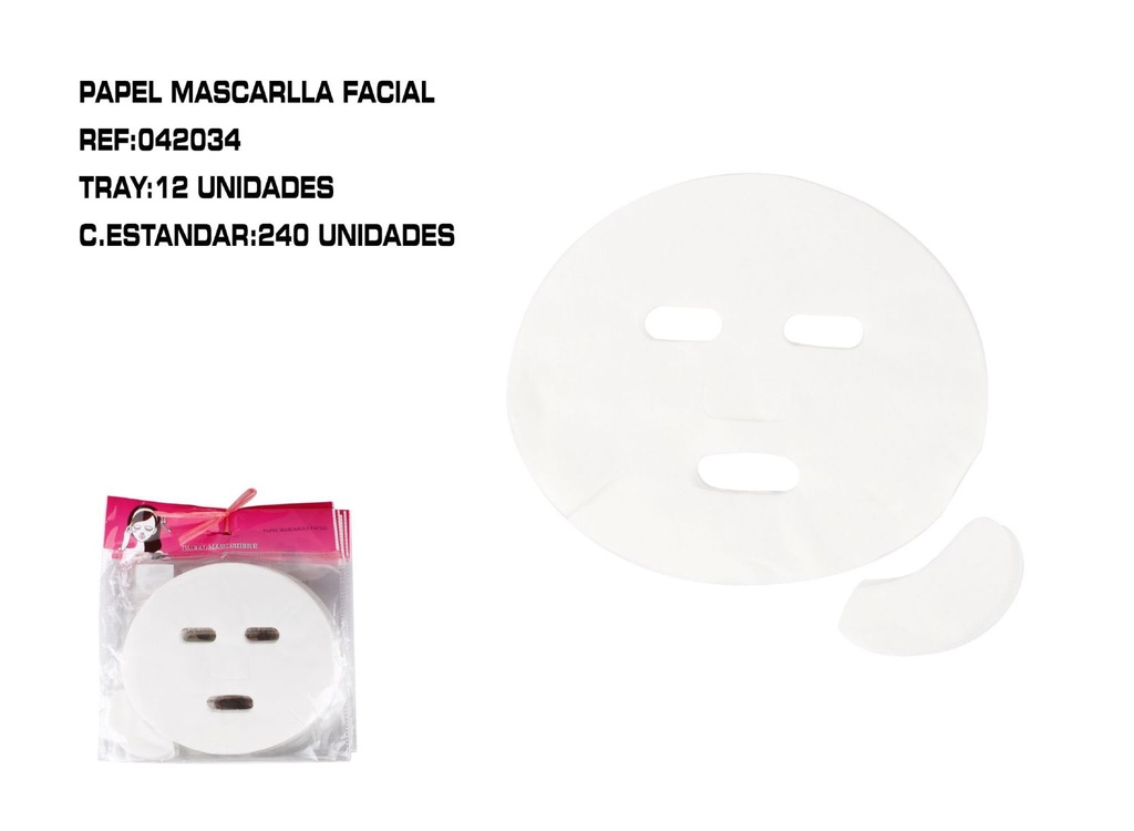 Máscara facial 12 unidades - Productos desechables