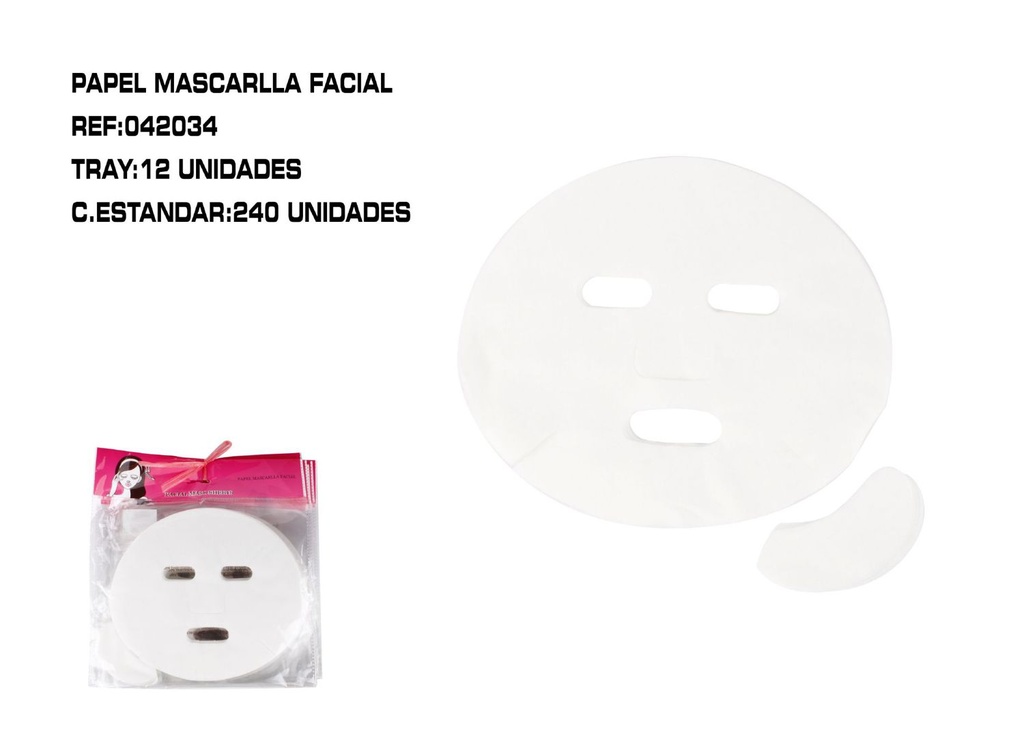 Mascarilla facial desechable 12/u